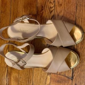 COLE HAAN SIZE 8 TAN/NEUTRAL PERFECT ESPADRILLES